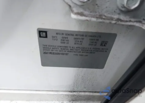 2013 Cadillac Xts Luxury z USA, uszkodzony, nr VIN 2G61R5S33D9169197